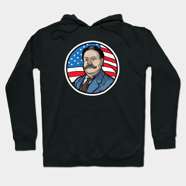 William Howard Taft Hoodie by Baddest Shirt Co.